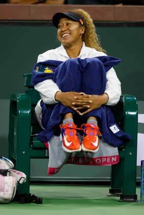 March 08, 2022 Naomi Osaka of Japan in action during the Eisenhower Cup of the 2022 BNP Paribas Open at Indian Wells Tennis Garden in Indian Wells, California. Mandatory Photo Credit : CSM. Indian Wells United States of America - ZUMAc04_ 20220308_zaf_c04_162 Copyright: xCharlesxBausx