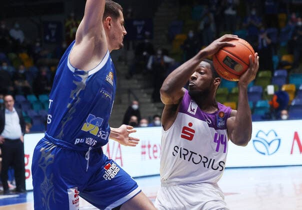 Kamar Baldwin BG Goettingen 44 , Skyliners Frankfurt vs BG Goettingen, Basketball, 1 Easy Credit Bundesliga, 21 Matchday, 09 03 2022, Skyliners Frankfurt vs BG Goettingen, Basketball, 1 Easy Credit Bundesliga, 21 Matchday, 09 03 2022 Frankfurt Copyright: xJoergxNiebergall Eibner-Pressefox EP_JNL
