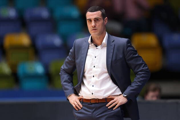 Fraport Skyliners BG Göttingen, easyCredit BBL Headcoach Roel Moors BG Göttingen Basketball match of the easyCredit BBL between the Fraport Skyliners and BG Göttingen on 9 March 2022 at the Ballsporthalle in Frankfurt am Main , Frankfurt am Main Hesse Germany Ballsporthalle
