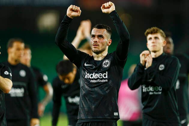 ESP: Real Betis-Eintracht Frankfurt. UEFA Europa League Filip Kostic of Eintracht during the UEFA Europa League match, round of 16 between Real Betis and Eintracht Frankfurt played at Benito Villamarin Stadium on March 09, 2022 in Sevilla, Spain. (Antonio Pozo PRESSINPHOTO) kpng Copyright: xAntonioxPozox xPRESSINPHOTOx AP_090322_022