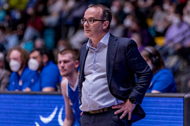 easyCredit BBL, Fraport Skyliners vs BG Göttingen, Frankfurt, Fraport Arena, 9 3 2022 Diego Ocampo Coach Fraport Skyliners , Fraport Skyliners vs BG Göttingen, Frankfurt, Fraport Arena, 9 3 2022 Copyright: xBEAUTIFULxSPORTS Gawlikx