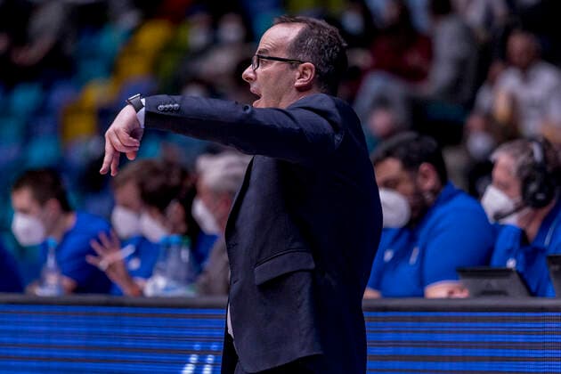 easyCredit BBL, Fraport Skyliners vs BG Göttingen, Frankfurt, Fraport Arena, 9 3 2022 Diego Ocampo Coach Fraport Skyliners , Fraport Skyliners vs BG Göttingen, Frankfurt, Fraport Arena, 9 3 2022 Copyright: xBEAUTIFULxSPORTS Gawlikx