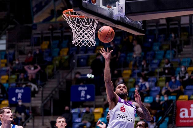 easyCredit BBL, Fraport Skyliners vs BG Göttingen, Frankfurt, Fraport Arena, 9 3 2022 Jeff Roberson BG Göttingen 5 , Fraport Skyliners vs BG Göttingen, Frankfurt, Fraport Arena, 9 3 2022 Copyright: xBEAUTIFULxSPORTS Gawlikx