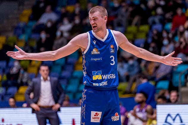 easyCredit BBL, Fraport Skyliners vs BG Göttingen, Frankfurt, Fraport Arena, 9 3 2022 Matt Haarms Fraport Skyliners 3 , Fraport Skyliners vs BG Göttingen, Frankfurt, Fraport Arena, 9 3 2022 Copyright: xBEAUTIFULxSPORTS Gawlikx