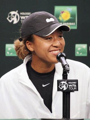 Tennis: BNP Paribas Open Naomi Osaka of Japan speaks at a press conference, PK, Pressekonferenz at the BNP Paribas Open tennis tournament in Indian Wells, California, on March 9, 2022.  A14AA0001265958P