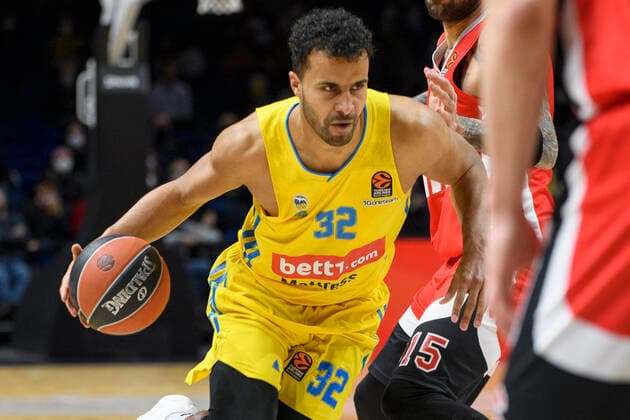 Johannes Thiemann Alba Berlin, 32 , GER, Basketball, Alba Berlin vs Olympiakos Piraeus Stats Turkish Airlines EuroLeague 2021 22 , Season 2021 2022, 10 03 2022, Basketball Alba Berlin vs Olympiakos Piraeus Stats Turkish Airlines EuroLeague 2021 22 , Match, 10 03 2022, Berlin Copyright: xEibner-Pressefoto UwexKochx EP_UKH