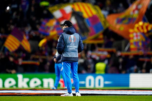 ESP: FC Barcelona, Barca v Galatasaray SK. UEFA Europa League FC Barcelona assistant during the UEFA Europa League match between FC Barcelona v Galatasaray SK played at Camp Nou Stadium Stadium on March 10, 2022 in Barcelona, Spain. kpng Copyright: xSergioxRuizx xPRESSINPHOTOx PS_100322_002