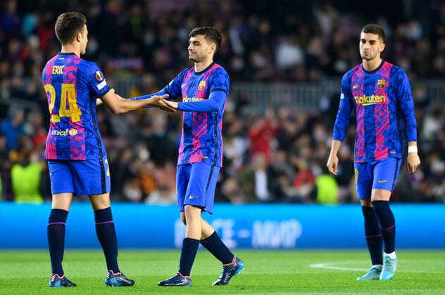 March 10, 2022, Barcelona, Spain: Pedri of FC Barcelona, Barca during the UEFA Europa League match between FC Barcelona and Galatasaray ASat Camp Nou in Barcelona, Spain. Barcelona Spain - ZUMAd159 20220310_zia_d159_063 Copyright: xGerardxFrancox