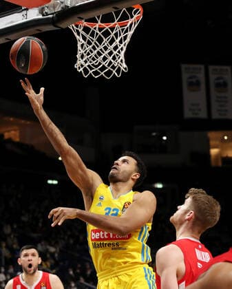 Johannes Thiemann, Thomas Walkup Sports Basketball Euroleague EL Men Season 2021 2022 10 03 2022 ALBA Berlin vs Olympiakos Piraeus