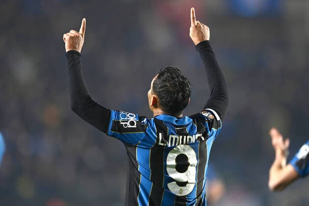 Mg Bergamo 10 03 2022 - Europa League Atalanta-Bayer Leverkusen foto Matteo Gribaudi Image nella foto: esultanza gol Luis Muriel 