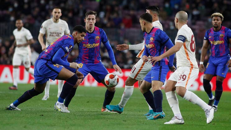 Partido de ida de octavos de final de la UEFA Europa League entre el FC Barcelona, Barca y el Galatasaray SK. En la imagen, . 1 16 UEFA Europa League first leg match between FC Barcelona and Galatasaray SK. In this picture, . 