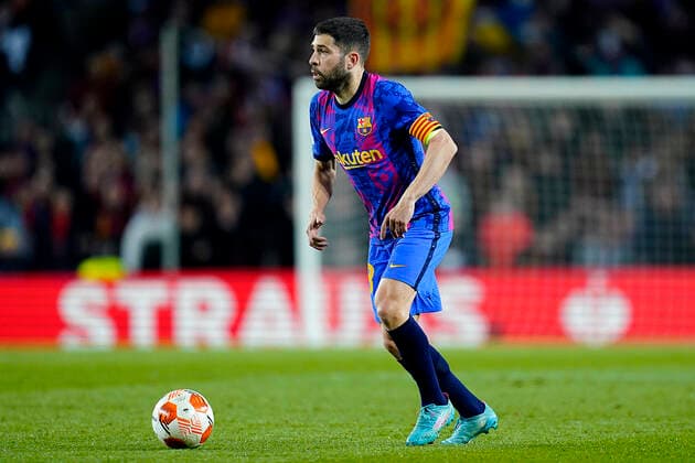 ESP: FC Barcelona, Barca v Galatasaray SK. UEFA Europa League Jordi Alba of FC Barcelona during the UEFA Europa League match between FC Barcelona v Galatasaray SK played at Camp Nou Stadium Stadium on March 10, 2022 in Barcelona, Spain. kpng Copyright: xSergioxRuizx xPRESSINPHOTOx PS_100322_012