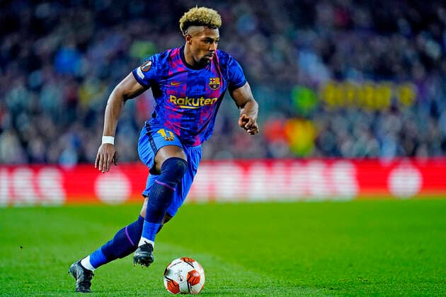 ESP: FC Barcelona, Barca v Galatasaray SK. UEFA Europa League Adama Traore of FC Barcelona during the UEFA Europa League match between FC Barcelona v Galatasaray SK played at Camp Nou Stadium Stadium on March 10, 2022 in Barcelona, Spain. kpng Copyright: xSergioxRuizx xPRESSINPHOTOx PS_100322_025+
