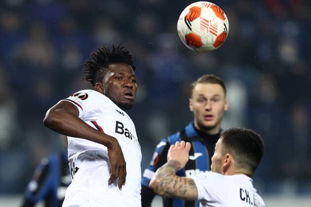 Edmond Tapsoba (Bayer 04 Leverkusen) during Atalanta BC vs Bayer Leverkusen, football Europa League match in Bergamo, Italy, March 10 2022  Copyright: xFrancescoxScaccianocex xipa-agenx xx 0
