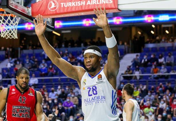 10th March 2022 Wizink Center Madrid, Spain Turkish Airlines Euroleague Basketball Spain, Real Madrid vs AX Armani Exchange Milan Guerschon Yabusele Madrid Madrid Madrid Spain Basketball Copyright: xAlbaxPachecox xAgenciaxLOFx