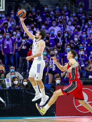 10th March 2022 Wizink Center Madrid, Spain Turkish Airlines Euroleague Basketball Spain, Real Madrid vs AX Armani Exchange Milan Sergio Llull Madrid Madrid Madrid Madrid Spain Basketball Copyright: xAlbaxPachecox xAgenciaxLOFx