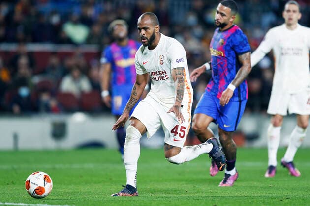 Marcao (Galatasaray), MARCH 10, 2022 - Football Soccer : UEFA Europa League Round of 16 1st leg match between FC Barcelona, Barca 0-0 Galatasaray AS at the Camp Nou stadium in Barcelona, Spain. Noxthirdxpartyxsales  (182952479)