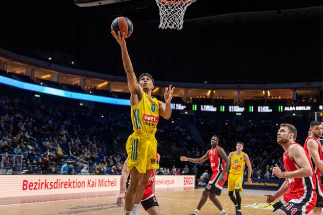 Basketball Berlin 10 03 2022 Euroleague Regular Season 2021 2022 Alba Berlin Olympiakos Piraeus Maodo Lo Alba Berlin, No 00
