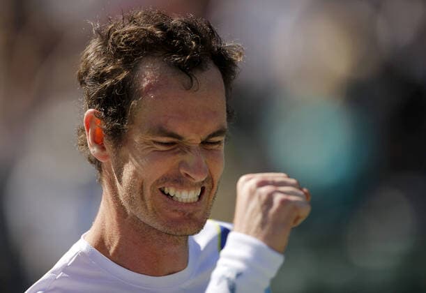 Mandatory Credit: Photo by Ella Ling Shutterstock (12844917i) Andy Murray of GBR celebrates on match point BNP Paribas Open, Tennis, Day 3, Indian Wells Tennis Garden, California, USA - 11 Mar 2022 BNP Paribas Open, Tennis, Day 3, Indian Wells Tennis Garden, California, USA - 11 Mar 2022  Copyright: xEllaxLing Shutterstockx 12844917i