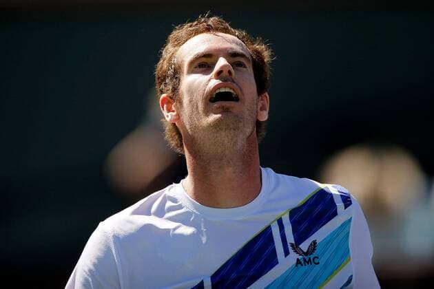 Mandatory Credit: Photo by Ella Ling Shutterstock (12844917bv) Andy Murray of GBR celebrates on match point BNP Paribas Open, Tennis, Day 3, Indian Wells Tennis Garden, California, USA - 11 Mar 2022 BNP Paribas Open, Tennis, Day 3, Indian Wells Tennis Garden, California, USA - 11 Mar 2022  Copyright: xEllaxLing Shutterstockx 12844917bv