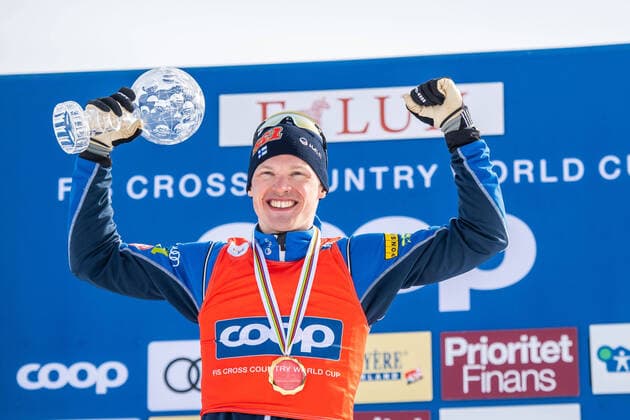 Bilder des Jahres 2022, Sport 03 März Sport Themen der Woche KW10 Sport Bilder des Tages 220312 Iivo Niskanen of Finland celebrates winning FIS Cross-Country Distance World Cup on March 12, 2022 in Falun. Photo: Johanna Lundberg BILDBYRAN kod JL JL0249 skidor cross-country skiing langrenn världscupen fis cross country world cup bbeng *** 220312 Iivo Niskanen of Finland celebrates winning FIS Cross Country Distance World Cup on March 12, 2022 in Falun Photo Johanna Lundberg BILDBYRAN code JL JL0249 ski cross country skiing cross country world cup fis cross country world cup bbeng,  Copyright: JOHANNAxLUNDBERG BB220312JL060