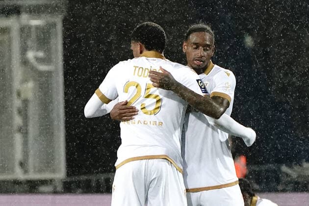 Jean Clair Todibo (OGC Nice) - Pablo Rosario (OGC Nice) FOOTBALL : Montpellier vs OGC Nice - Ligue 1 Uber Eats - Montpellier - 12 03 2022 NorbertScanella Panoramic 