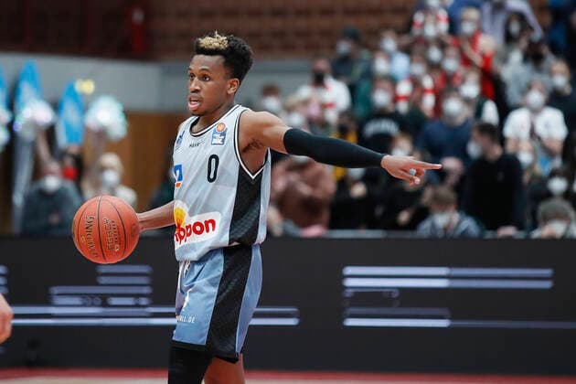12 03 2022, s Oliver Wuerzburg vs HAKRO Merlins Crailsheim, easyCredit BBL, 25 Matchday, GER, Wuerzburg, tectake Arena, Pictured T J Shorts Merlins Copyright: HMBxMedia xJulienxBecker