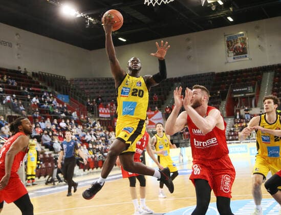 Rawle Alkins Riesen MHP Riesen Ludwigsburg vs Brose Bamberg Basketball Bundesliga 2021 2022 Ludwigsburg , GER, 12 03 2022,