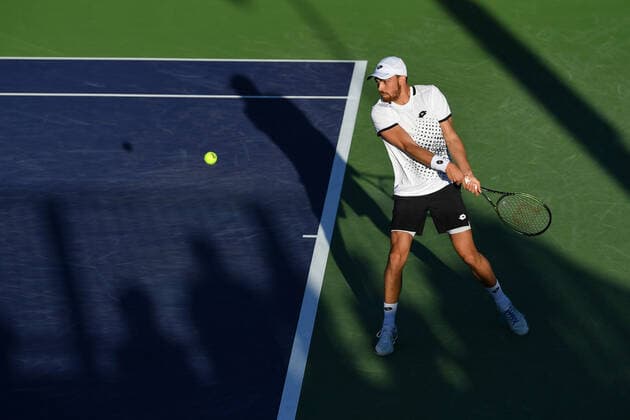 Benjamin Bonzi TENNIS : BNP Paribas Open 2022 - 12 03 2023 AntoineCouvercelle Panoramic 