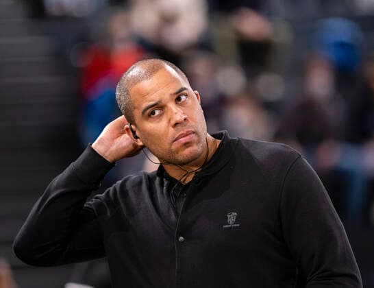 Manager Marvin Willoughby Towers 12 03 22, Hamburg, Hamburg Towers vs Telekom Baskets Bonn, easyCredit BBL, Basketball Bundesliga, 1 Liga, season 2021 2022, 25 matchday Â