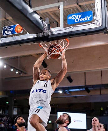 Jaylon Brown Towers 12 03 22, Hamburg, Hamburg Towers vs Telekom Baskets Bonn, easyCredit BBL, Basketball Bundesliga, 1 Liga, season 2021 2022, 25 matchday Â