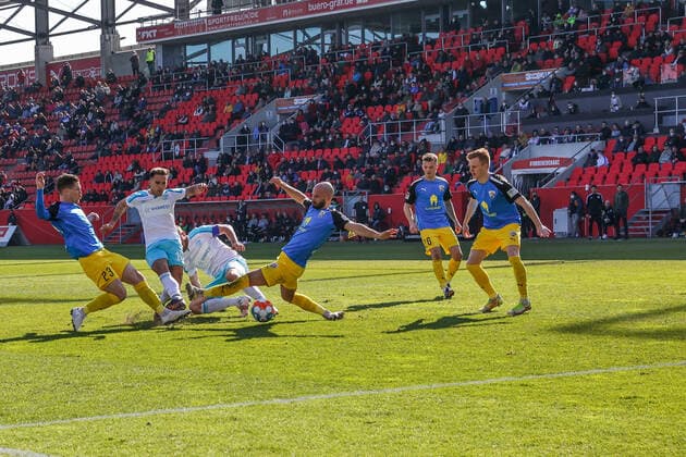 13 03 2022, Football, 2021 2022 season, 2 Bundesliga, 26 matchday, FC Ingolstadt 04 FC Schalke 04, Rodrigo Zalazar FC Schalke 04 scores the goal to 0 to 1 Photo Tim Rehbein RHR FOTO Ingolstadt Audi Sportpark Bayern Deutschland xRHR FOTO TRx