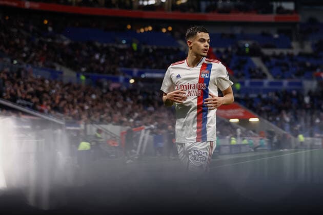 Romain Faivre (Olympique Lyonnais) FOOTBALL : Olympique Lyonnais vs Stade Rennais - Ligue 1 Uberteat - 13 03 2022 AurelienMorissard Panoramic 