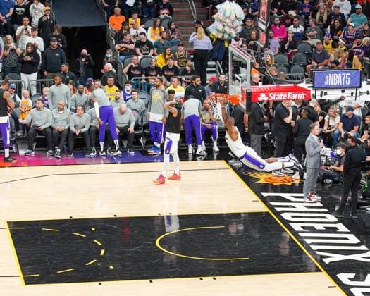 Phoenix, Arizona, March 13th 2022: Lebron james ( 6 Los Angeles Lakers) warming up during the National Basketball Association game between the Los Angeles Lakers and the Phoenix Suns at Footprint Center in Phoenix, Arizona. Edwin Rodriguez SPP Los Angeles Lakers v Phoenix Suns - NBA, Basketball Herren, USA - FootPrint Center 