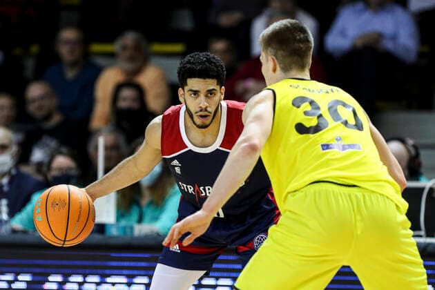 Jordan Howard 0 SIG Strasbourg vs Falco Szombathely. Basketball Champions League - 14-03-2022 ElyxandroCegarra Panoramic 