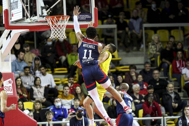 Matt Mitchel 11 SIG Strasbourg vs Falco Szombathely. Basketball Champions League - 14-03-2022 ElyxandroCegarra Panoramic 