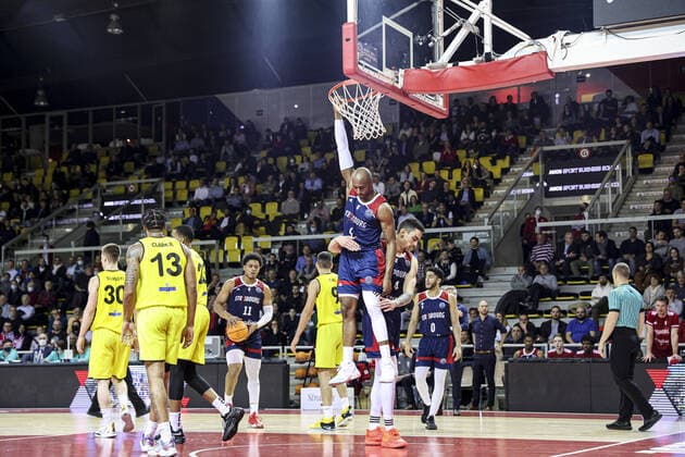 De Andre Lansdowne 9 SIG Strasbourg vs Falco Szombathely. Basketball Champions League - 14-03-2022 ElyxandroCegarra Panoramic 