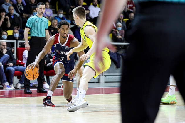 Kameron Taylor 7 SIG Strasbourg vs Falco Szombathely. Basketball Champions League - 14-03-2022 ElyxandroCegarra Panoramic 