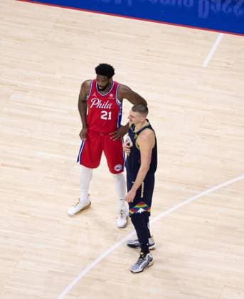 Philadelphia, Pennsylvania, United States of America, March 14th 2022: Joel Embiid (76ers 21)& xA