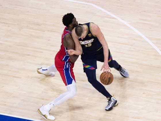 Philadelphia, Pennsylvania, United States of America, March 14th 2022: Joel Embiid (76ers 21)& xA