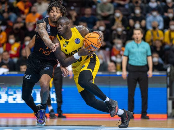 Rawle Alkins MHP Riesen Ludwigsburg, 20 , GER, MHP Riesen Ludwigsburg vs Galatasaray Nef, Basketball, Champions League, Best of 16, Season 2021 2022, 14 03 2022, GER, MHP Riesen Ludwigsburg vs Galatasaray Nef, Basketball, Champions League, Best of 16, Season 2021 2022, 14 03 2022 Ludwigsburg. Copyright: xEibner-Pressefoto SaschaxWaltherx EP_EER