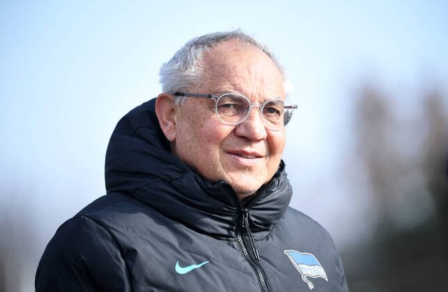 Football, men, season 2021 2022, 1 Bundesliga, Hertha BSC, training, coach Felix Magath Hertha BSC , 15 03 2022, Copyright: xSebastianxRäppold MatthiasxKochx