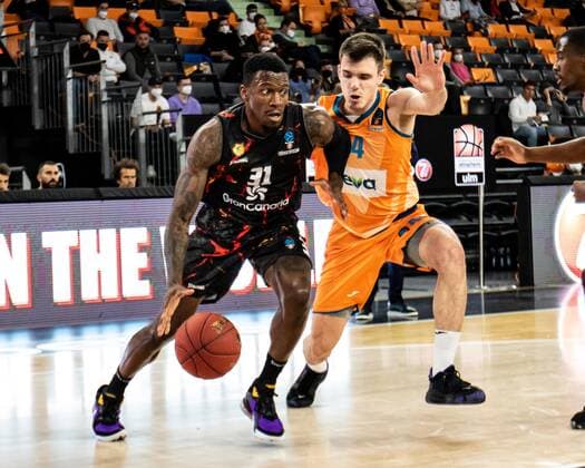 Dylan Ennis CB Gran Canaria, 31 , Fedor Zugic Ratiopharm Ulm 44 GER, Ratiopharm Ulm vs Gran Canaria, 7DAYS Eurocup Basketball, 15 Match Day, 15 03 2022 Ratiopharm Ulm vs Gran Canaria, 7 Days Eurocup Basketball, 15 Match Day New Ulm. Copyright: xEibner-Pressefoto RogerxBuerkex EP_EER