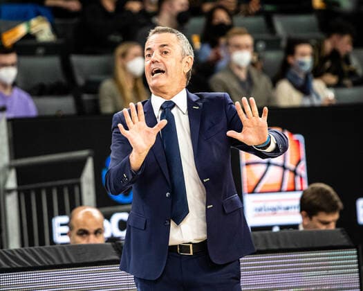 Porfirio Fisac CB Gran Canaria, Head Coach GER, Ratiopharm Ulm vs Gran Canaria, 7DAYS Eurocup Basketball, 15 Matchday, 15 03 2022 Ratiopharm Ulm vs Gran Canaria, 7 Days Eurocup Basketball, 15 Matchday New Ulm Copyright: xEibner-Pressefoto RogerxBuerkex EP_EER