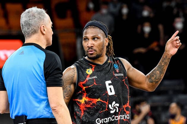 GER, EuroCup, ratiopharm Ulm vs Herbalife Gran Canaria 15 03 2022, ratiopharm arena, New Ulm, GER, EuroCup, ratiopharm Ulm vs Herbalife Gran Canaria, pictured Andrew Albicy Gran Canaria, 6 nordphotoxGmbHx xHafner nph00200