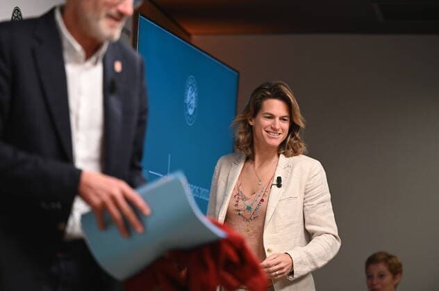 Gilles Moretton, Amelie Mauresmo, Roland-Garros 2022, Conference de Presse TENNIS : Conference de presse - Roland Garros - 16 03 2022 FFT Panoramic 