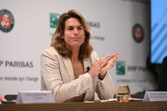 Tennis, French Open, Press conference with Amile Mauresmo