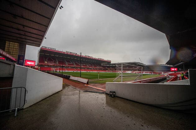 Sky Bet Championship Nottingham Forest v Queens Park Rangers A wet City Ground awaits Nottingham Forest and QPR Copyright: xRitchiexSumpter NewsxImagesx