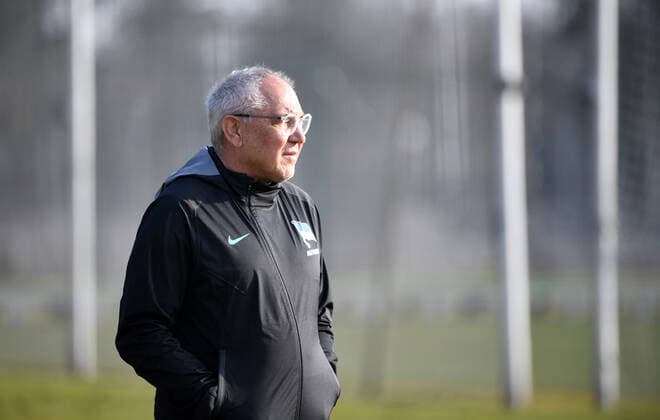 Football, men, season 2021 2022, 1 Bundesliga, Hertha BSC, training, coach Felix Magath Hertha BSC , 16 03 2022, Copyright: xSebastianxRäppold MatthiasxKochx