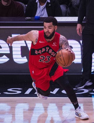 March 16, 2022, Los Angeles, California, USA: Fred VanVleet 23 of the Toronto Raptors in possession of the ball during their NBA, Basketball Herren, USA game against the Los Angeles Clippers on Wednesday March 16, 2022 at the Crypto.com Arena in Los Angeles, California. Clippers lose to Raptors, 100-103. ARIANA RUIZ PI Los Angeles USA - ZUMAp124 20220316_zaa_p124_016 Copyright: xArianaxRuizx